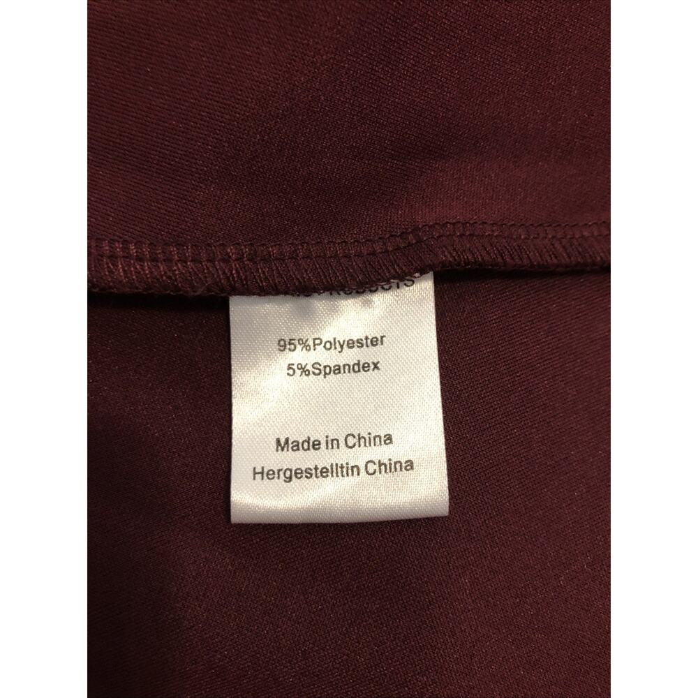Woosea Women’s Maxi Dress Size M Burgundy Ruffle Sleeve Formal Evening Gown - Picture 8 of 11